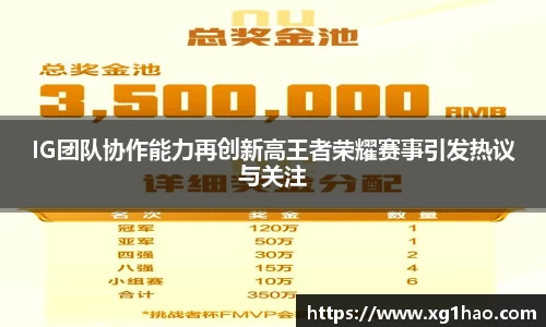 IG团队协作能力再创新高王者荣耀赛事引发热议与关注