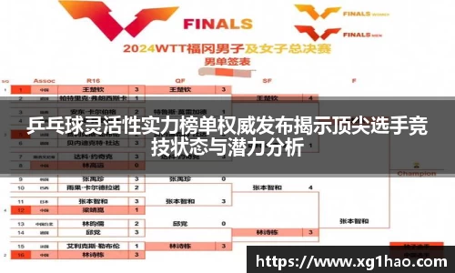 乒乓球灵活性实力榜单权威发布揭示顶尖选手竞技状态与潜力分析
